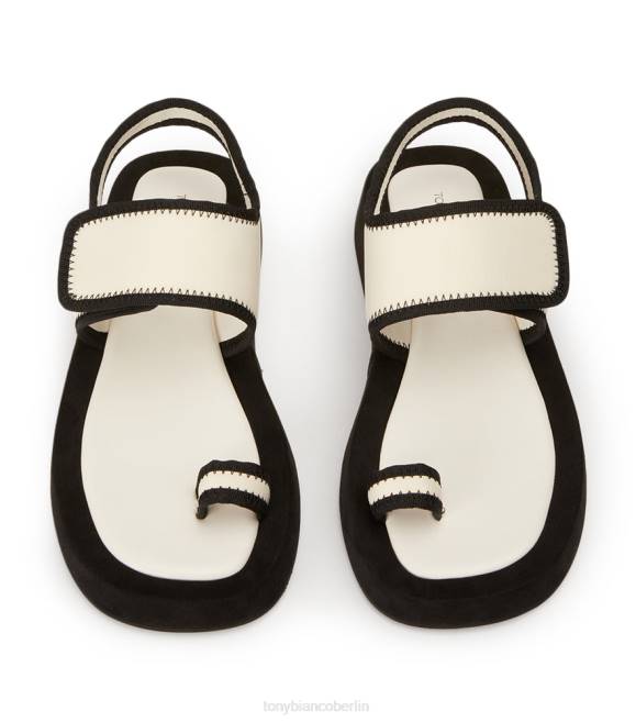 Sandalen| de Tony Bianco Frauen Iso-Sandalen weiß/schwarzes Neopren 4624650